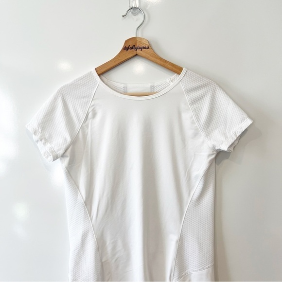 athleta lightspeed short sleeve tee white - Picture 4 of 8